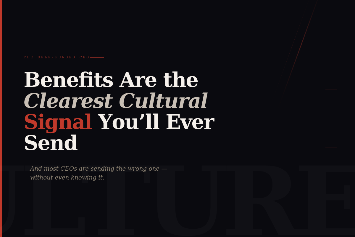 The Clearest Cultural Signal You Can send